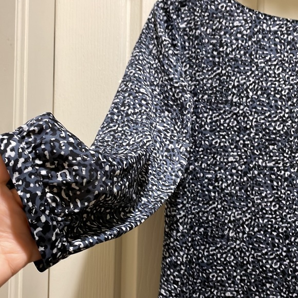 Gap gray/black/white printed dress (sz 10) - Picture 10 of 10
